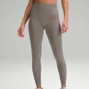 lululemon Fast and Free Tights 25" with Pockets Carbon Dust Grey Size 6